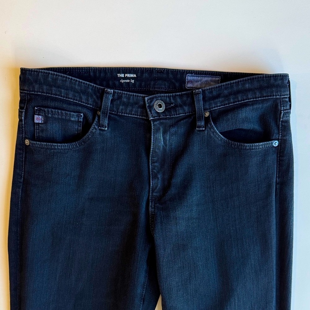 AG Adriano Goldschmied Prima Cigarette Leg Jeans Sulfur Deep Navy Size 27R - Picture 6 of 17